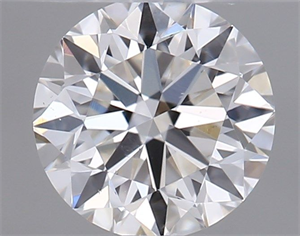 Picture of Natural Diamond 0.40 Carats, Round with Very Good Cut, H Color, SI1 Clarity and Certified by GIA