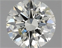 Natural Diamond 0.40 Carats, Round with Excellent Cut, J Color, SI2 Clarity and Certified by IGI