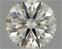 Natural Diamond 0.42 Carats, Round with Excellent Cut, J Color, VS1 Clarity and Certified by IGI