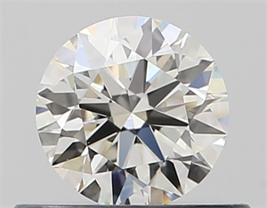 Picture of Natural Diamond 0.42 Carats, Round with Excellent Cut, I Color, VVS2 Clarity and Certified by GIA