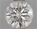 Natural Diamond 0.42 Carats, Round with Excellent Cut, J Color, VVS2 Clarity and Certified by GIA