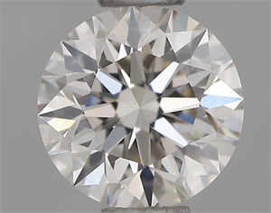 Picture of Natural Diamond 0.42 Carats, Round with Excellent Cut, J Color, VVS2 Clarity and Certified by GIA