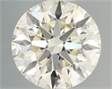 Natural Diamond 0.46 Carats, Round with Excellent Cut, K Color, VVS1 Clarity and Certified by IGI