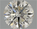 Natural Diamond 0.41 Carats, Round with Excellent Cut, H Color, VS2 Clarity and Certified by IGI