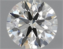 Natural Diamond 0.45 Carats, Round with Excellent Cut, J Color, VS1 Clarity and Certified by GIA