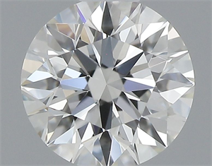 Picture of Natural Diamond 0.40 Carats, Round with Very Good Cut, I Color, VVS2 Clarity and Certified by GIA