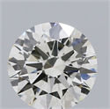 Natural Diamond 0.50 Carats, Round with Excellent Cut, K Color, VS2 Clarity and Certified by GIA