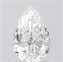 Natural Diamond 0.90 Carats, Pear with  Cut, E Color, VS2 Clarity and Certified by GIA