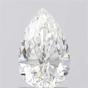 Picture of Natural Diamond 0.90 Carats, Pear with  Cut, E Color, VS2 Clarity and Certified by GIA