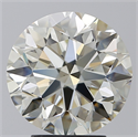 Natural Diamond 4.01 Carats, Round with Excellent Cut, K Color, VS2 Clarity and Certified by IGI