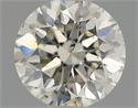 Natural Diamond 0.50 Carats, Round with Excellent Cut, I Color, SI1 Clarity and Certified by IGI