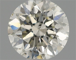 Picture of Natural Diamond 0.50 Carats, Round with Excellent Cut, I Color, SI1 Clarity and Certified by IGI