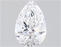 Natural Diamond 0.76 Carats, Pear with  Cut, D Color, VVS2 Clarity and Certified by GIA