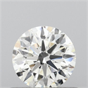 Natural Diamond 0.53 Carats, Round with Excellent Cut, J Color, I1 Clarity and Certified by GIA