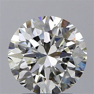 Picture of Natural Diamond 2.00 Carats, Round with Excellent Cut, J Color, SI1 Clarity and Certified by GIA