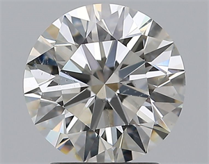 Picture of Natural Diamond 2.01 Carats, Round with Excellent Cut, I Color, SI1 Clarity and Certified by GIA