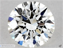 Natural Diamond 0.42 Carats, Round with Excellent Cut, H Color, VS2 Clarity and Certified by GIA