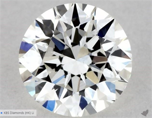 Picture of Natural Diamond 0.42 Carats, Round with Excellent Cut, H Color, VS2 Clarity and Certified by GIA