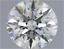 Natural Diamond 0.42 Carats, Round with Excellent Cut, I Color, VVS1 Clarity and Certified by IGI