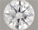 Natural Diamond 0.40 Carats, Round with Excellent Cut, F Color, SI1 Clarity and Certified by GIA