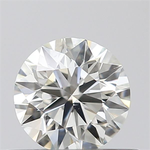 Picture of Natural Diamond 0.40 Carats, Round with Excellent Cut, J Color, VS2 Clarity and Certified by GIA