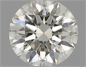 Natural Diamond 0.57 Carats, Round with Excellent Cut, H Color, VS2 Clarity and Certified by IGI