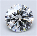 Natural Diamond 5.02 Carats, Round with Excellent Cut, G Color, SI2 Clarity and Certified by GIA