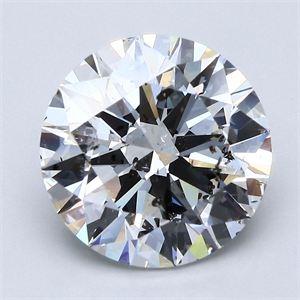 Picture of Natural Diamond 5.02 Carats, Round with Excellent Cut, G Color, SI2 Clarity and Certified by GIA