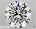 Natural Diamond 0.54 Carats, Round with Excellent Cut, K Color, VVS2 Clarity and Certified by GIA