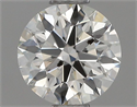 Natural Diamond 0.65 Carats, Round with Excellent Cut, K Color, SI2 Clarity and Certified by GIA