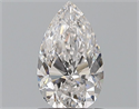 Natural Diamond 0.80 Carats, Pear with  Cut, E Color, VVS1 Clarity and Certified by GIA