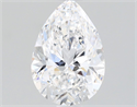 Natural Diamond 0.95 Carats, Pear with  Cut, D Color, SI1 Clarity and Certified by GIA