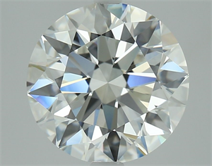 Picture of Natural Diamond 3.28 Carats, Round with Excellent Cut, F Color, VVS2 Clarity and Certified by GIA