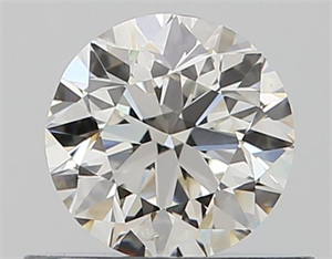 Picture of Natural Diamond 0.50 Carats, Round with Very Good Cut, I Color, SI2 Clarity and Certified by GIA