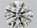 Natural Diamond 0.52 Carats, Round with Excellent Cut, K Color, VS2 Clarity and Certified by GIA