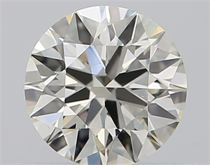 Picture of Natural Diamond 0.52 Carats, Round with Excellent Cut, K Color, VS2 Clarity and Certified by GIA