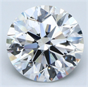 Natural Diamond 4.01 Carats, Round with Excellent Cut, G Color, VS2 Clarity and Certified by GIA