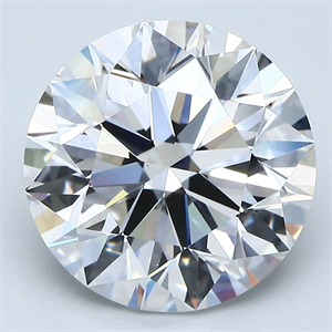 Picture of Natural Diamond 4.01 Carats, Round with Excellent Cut, G Color, VS2 Clarity and Certified by GIA