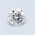 Natural Diamond 0.47 Carats, Round with Very Good Cut, J Color, VVS2 Clarity and Certified by GIA