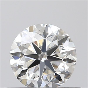 Picture of Natural Diamond 0.40 Carats, Round with Very Good Cut, G Color, VVS1 Clarity and Certified by GIA