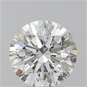 Natural Diamond 1.70 Carats, Round with Excellent Cut, G Color, SI1 Clarity and Certified by GIA