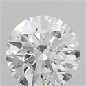 Natural Diamond 0.51 Carats, Round with Excellent Cut, E Color, I1 Clarity and Certified by GIA