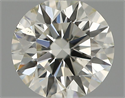 Natural Diamond 0.41 Carats, Round with Excellent Cut, H Color, VS2 Clarity and Certified by IGI