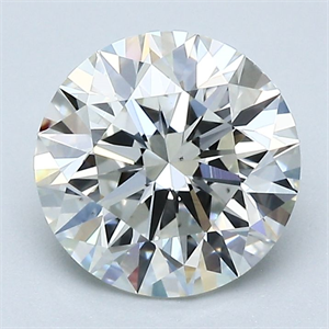 Picture of Natural Diamond 2.00 Carats, Round with Excellent Cut, I Color, VS1 Clarity and Certified by GIA