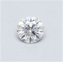 Natural Diamond 0.41 Carats, Round with Very Good Cut, F Color, SI2 Clarity and Certified by GIA