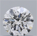 Natural Diamond 0.55 Carats, Round with Excellent Cut, F Color, I1 Clarity and Certified by GIA