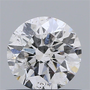 Picture of Natural Diamond 0.55 Carats, Round with Excellent Cut, F Color, I1 Clarity and Certified by GIA