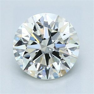 Picture of Natural Diamond 2.01 Carats, Round with Excellent Cut, J Color, IF Clarity and Certified by GIA