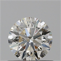 Natural Diamond 0.52 Carats, Round with Excellent Cut, J Color, VS2 Clarity and Certified by GIA