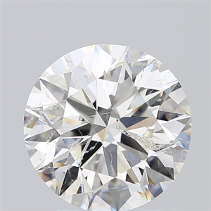 Picture of Natural Diamond 2.50 Carats, Round with Excellent Cut, I Color, SI2 Clarity and Certified by GIA